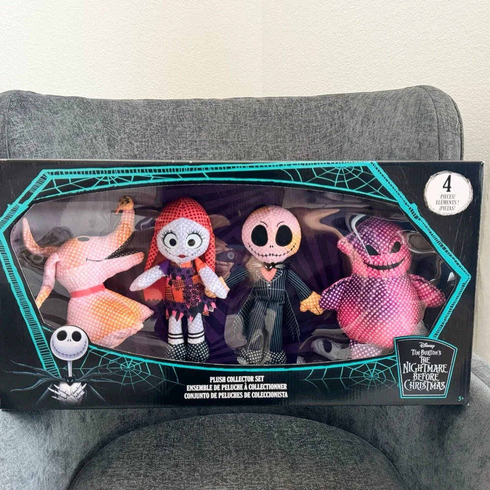 DISNEY Nightmare Before Christmas Jack Zero Sally Oogie Boogie 8in Plush. NEW